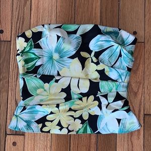 Kay Unger Green, Yellow & Black Bustier - Size 6